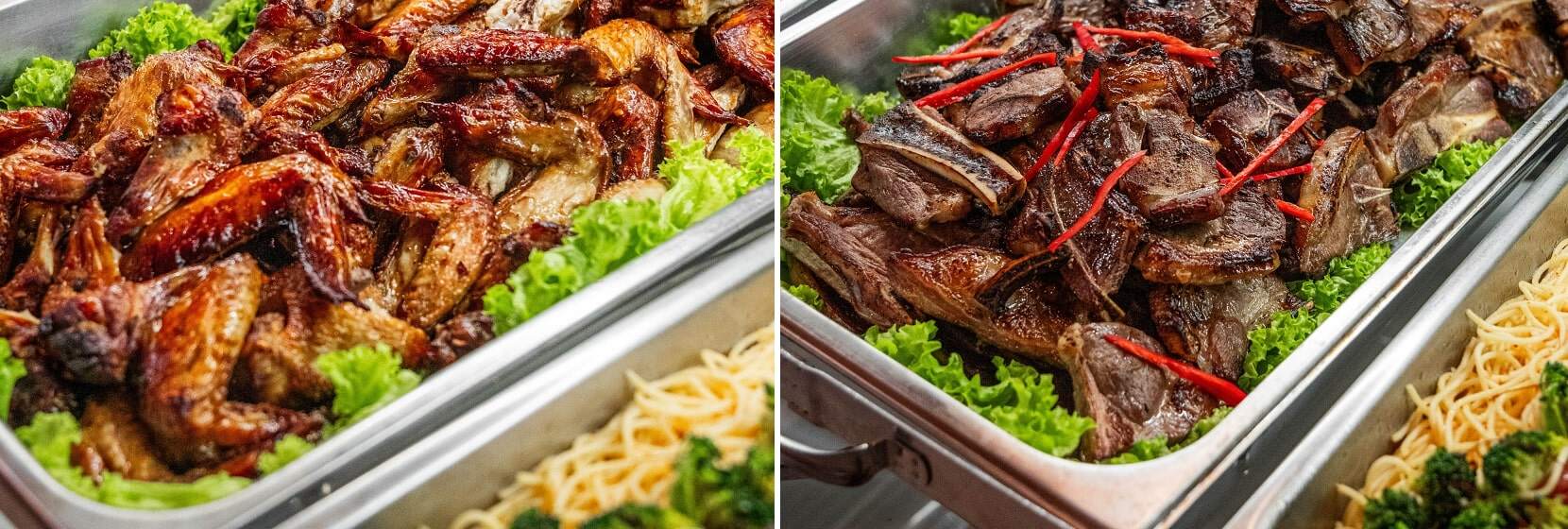 Hidangan katering bufet de.chef